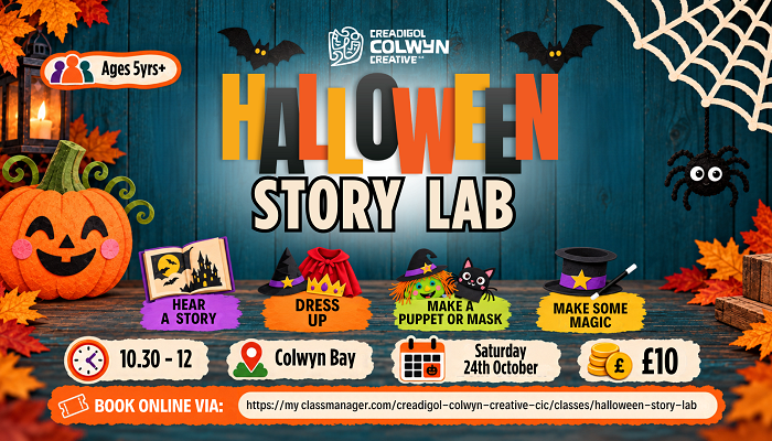halloween story lab information poster