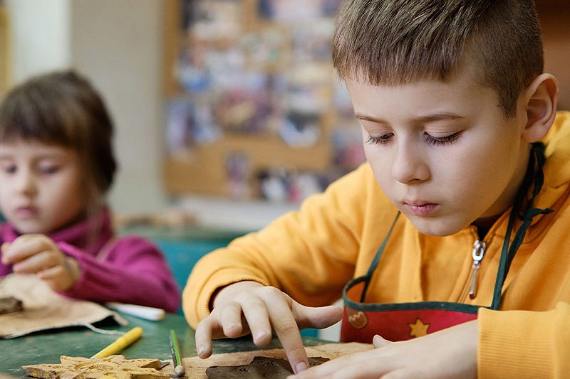 Children taking part in an activity